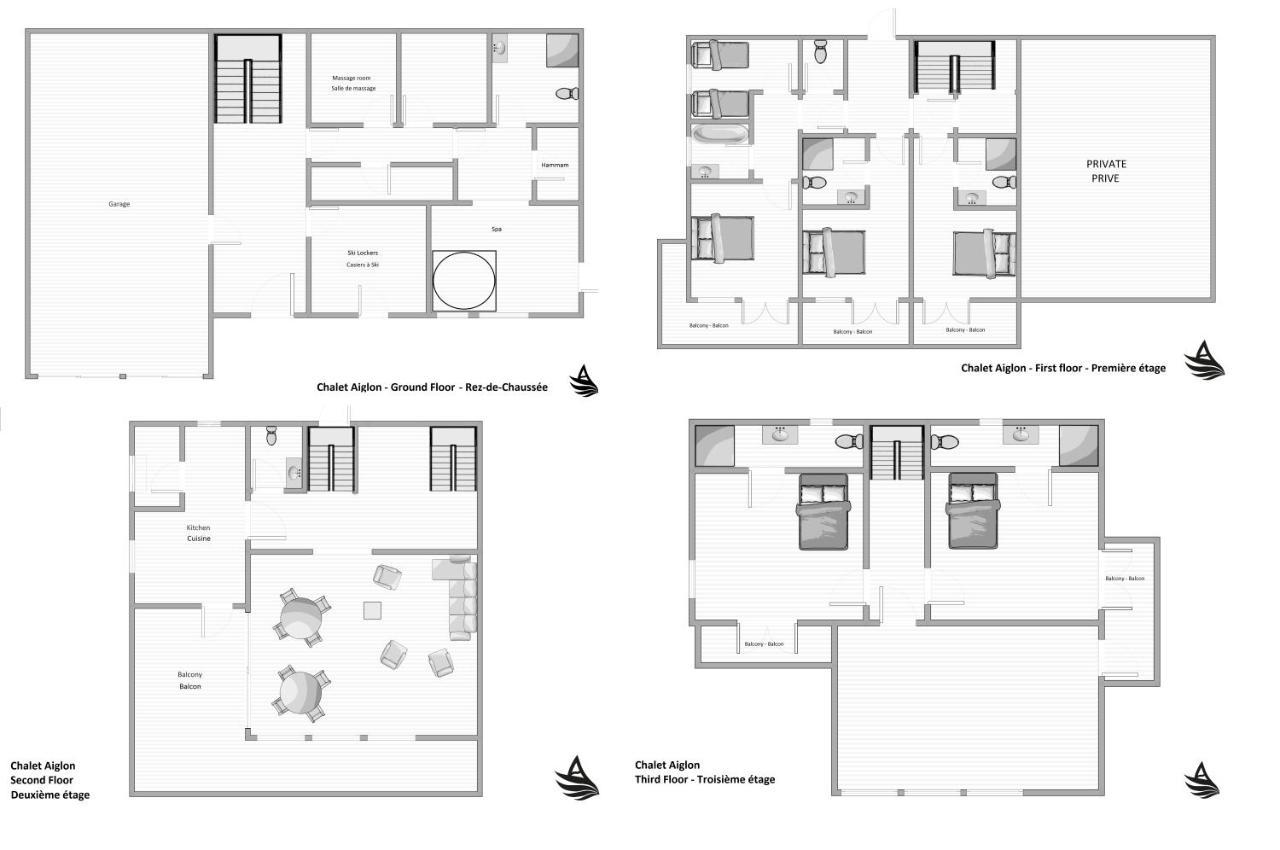 Chalet L'Aiglon La Rosiere  Eksteriør bilde